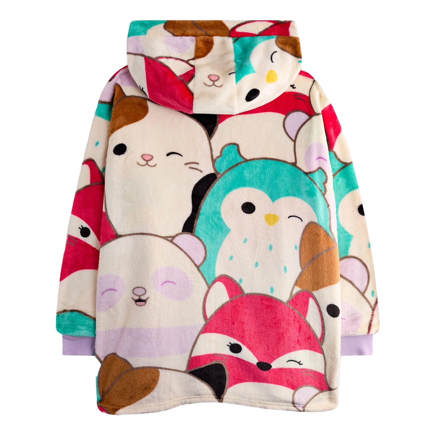 Multicoloured - Back - Squishmallows Girls Characters Blanket Hoodie