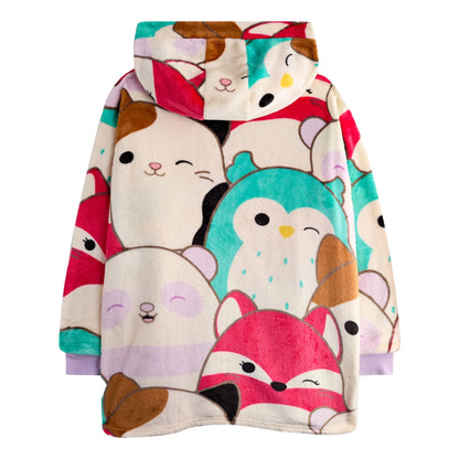 Multicoloured - Back - Squishmallows Girls Characters Blanket Hoodie