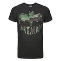 Black - Front - Junk Food Mens Batman Camo Logo Short-Sleeved T-Shirt