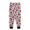 Red-Grey - Side - Spider-Man Boys Face Short-Sleeved Long Pyjama Set