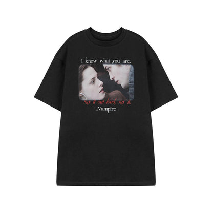 Black - Front - Twilight Womens-Ladies Vampire Short-Sleeved T-Shirt