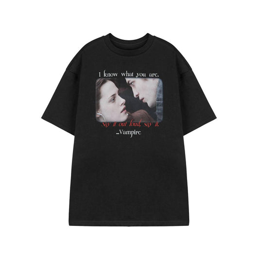 Black - Front - Twilight Womens-Ladies Vampire Short-Sleeved T-Shirt