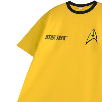 Yellow - Side - Star Trek Mens Uniform Short-Sleeved T-Shirt