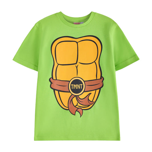 Green - Front - Teenage Mutant Ninja Turtles Boys Cosplay Short-Sleeved T-Shirt