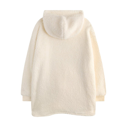 Beige - Back - Harry Potter Girls Hedwig Blanket Hoodie