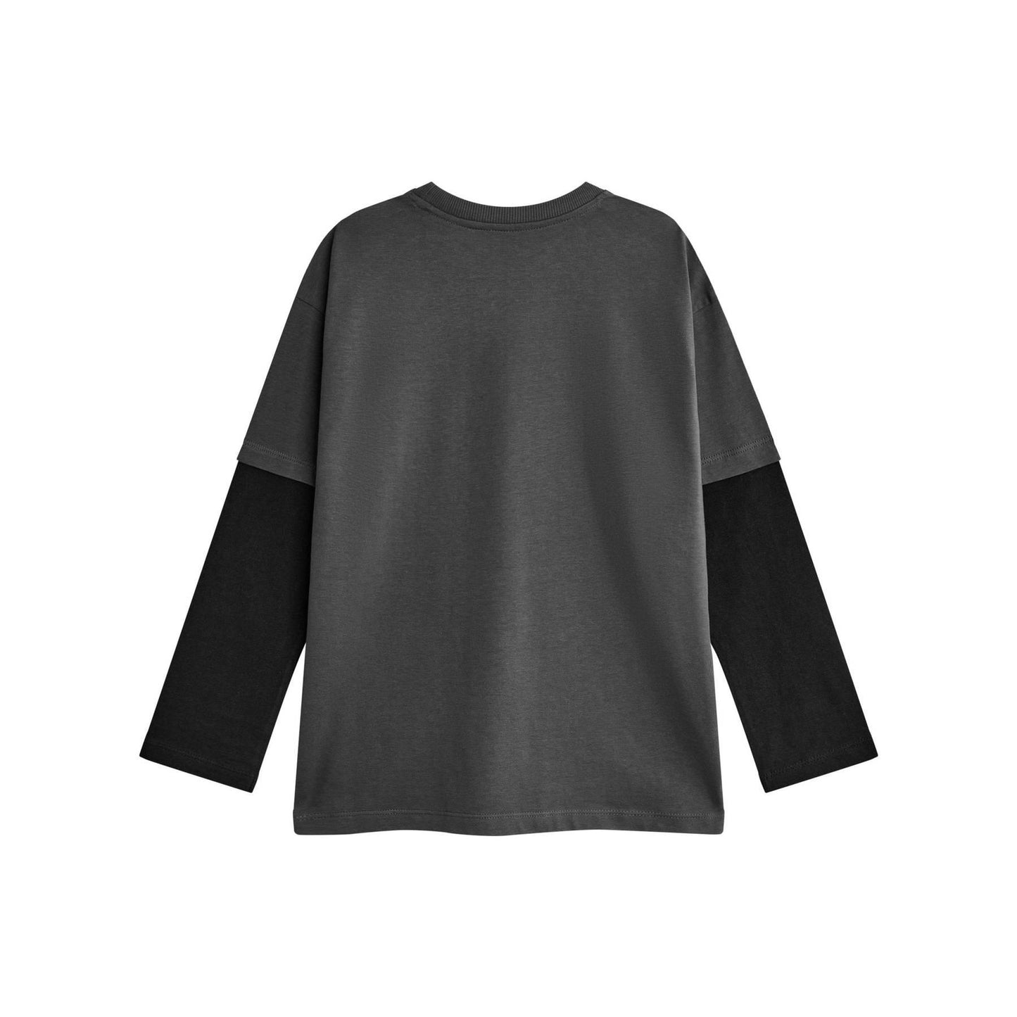 Grey - Back - Hot Wheels Boys Flame Logo Long-Sleeved T-Shirt