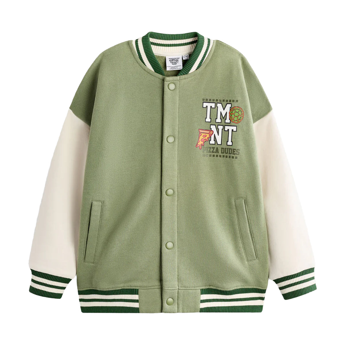 Green - Front - Teenage Mutant Ninja Turtles Boys Cowabunga Bomber Jacket