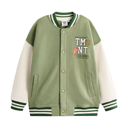 Green - Front - Teenage Mutant Ninja Turtles Boys Cowabunga Bomber Jacket