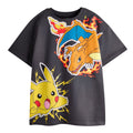 Black - Pack Shot - Pokemon Boys Pikachu & Charizard T-Shirt & Shorts Set