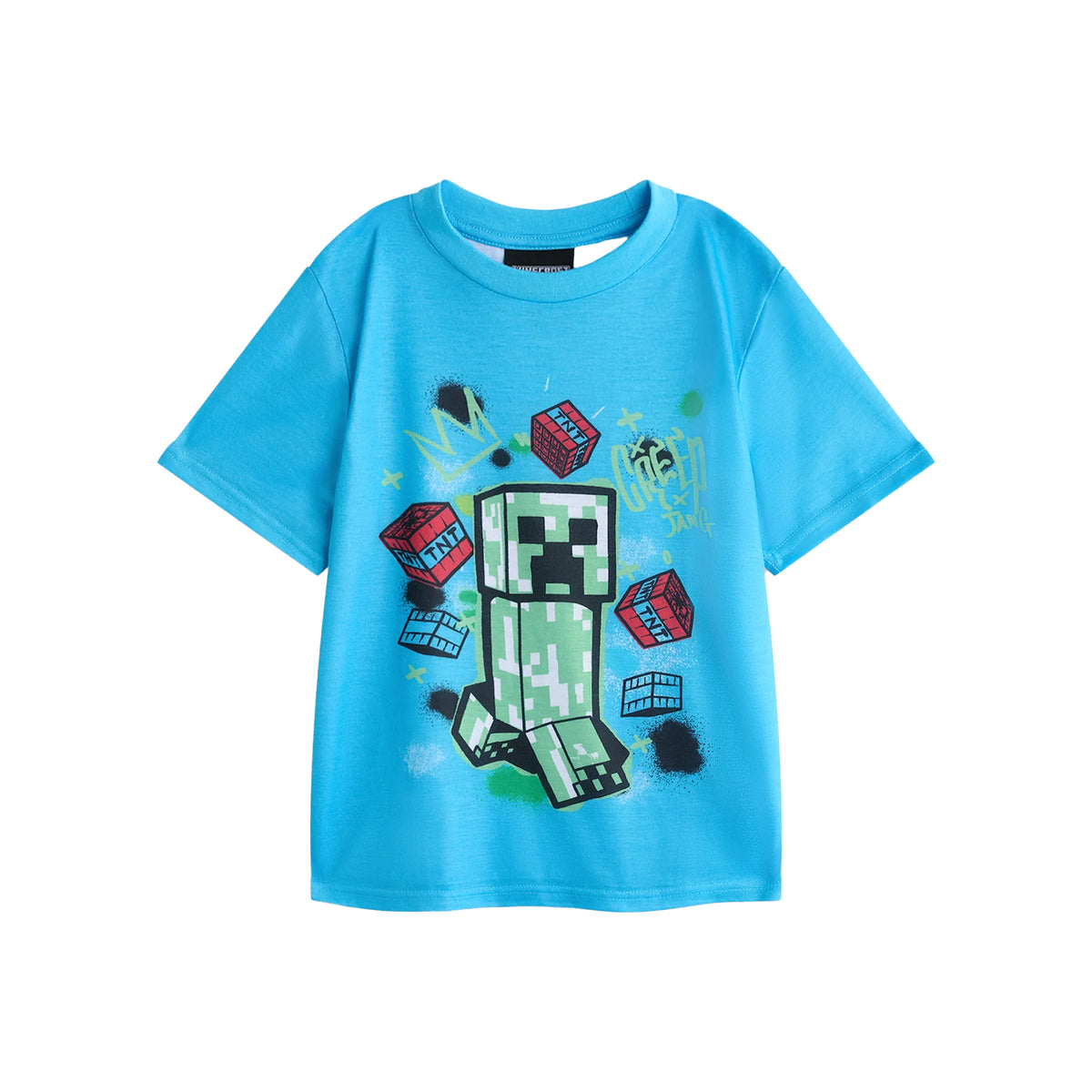 Blue-Black-Green - Lifestyle - Minecraft Boys Creeper Long Pyjama Set (Pack of 2)