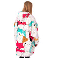 Multicoloured - Back - Squishmallows Womens-Ladies Character Blanket Hoodie