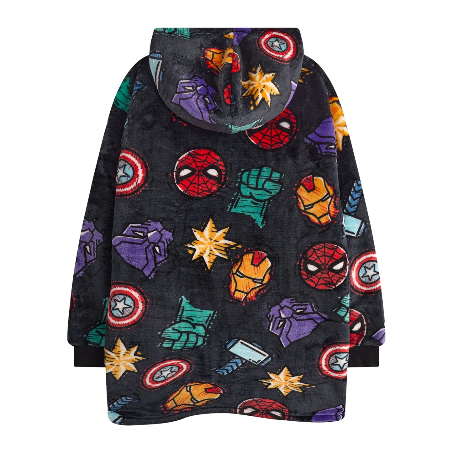 Multicoloured - Back - Marvel Boys Icons Blanket Hoodie
