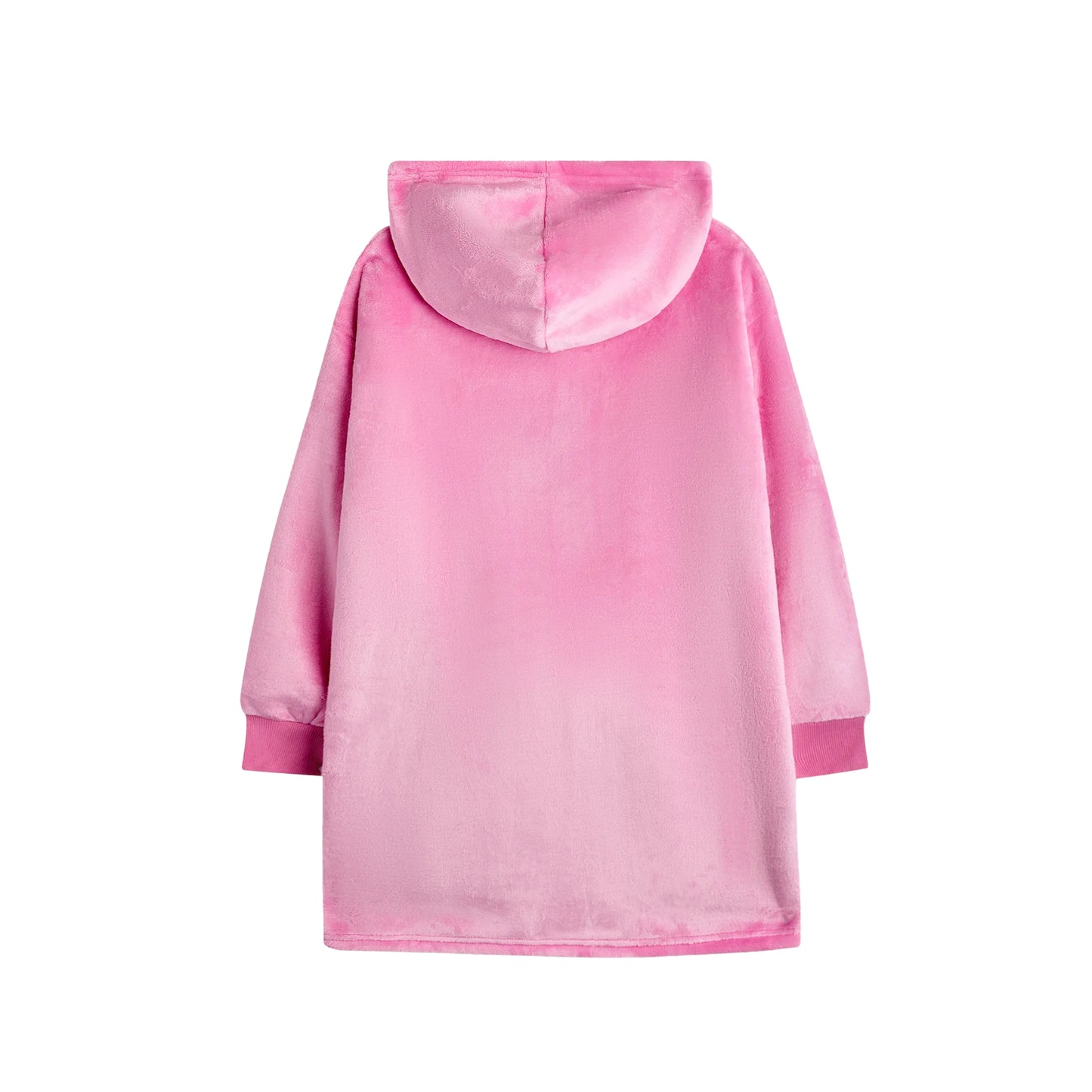 Pink - Back - Nintendo Girls Princess Peach Super Mario Blanket Hoodie