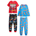 Multicoloured - Front - Hot Wheels Boys Built For Speed Long Pyjama Set (Pack of 2)