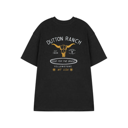 Black - Back - Yellowstone Mens Ride For The Brand Short-Sleeved T-Shirt