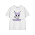 White - Front - Hello Kitty Girls Kuromi Heart Short-Sleeved T-Shirt