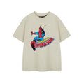 Oatmeal - Front - Marvel Comics Boys Web Slinger Short-Sleeved T-Shirt