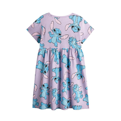 Purple-Black - Pack Shot - Lilo & Stitch Girls Stitch Character Dress Set (Pack of 2)