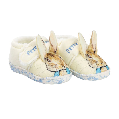 Multicoloured - Lifestyle - Peter Rabbit Childrens-Kids Character Face Touch Fastening Slippers