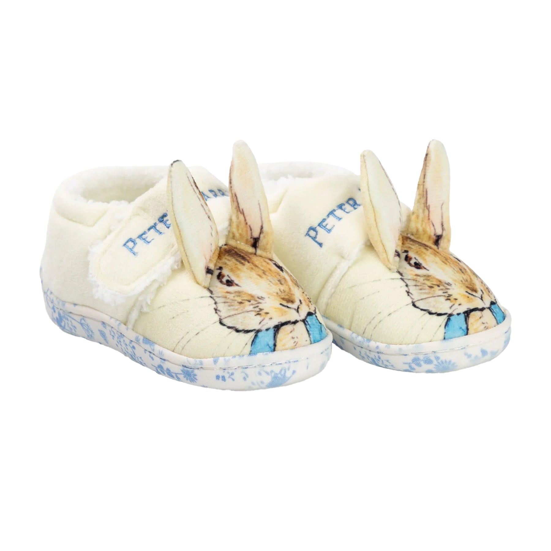 Multicoloured - Lifestyle - Peter Rabbit Childrens-Kids Character Face Touch Fastening Slippers