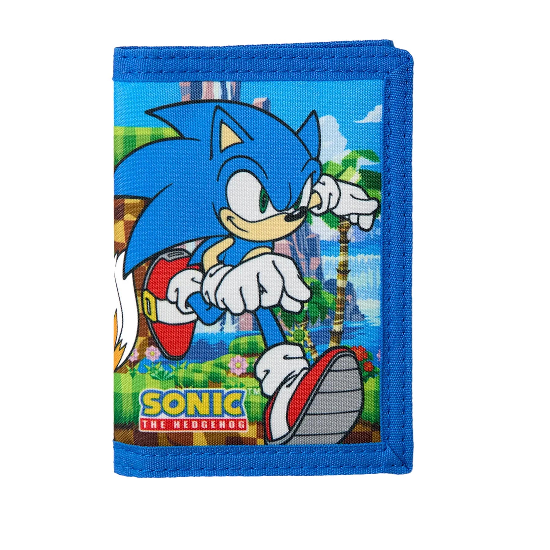 Blue - Back - Sonic The Hedgehog Childrens-Kids Sonic And Tails Wallet