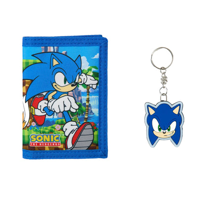 Blue - Front - Sonic The Hedgehog Childrens-Kids Sonic And Tails Wallet