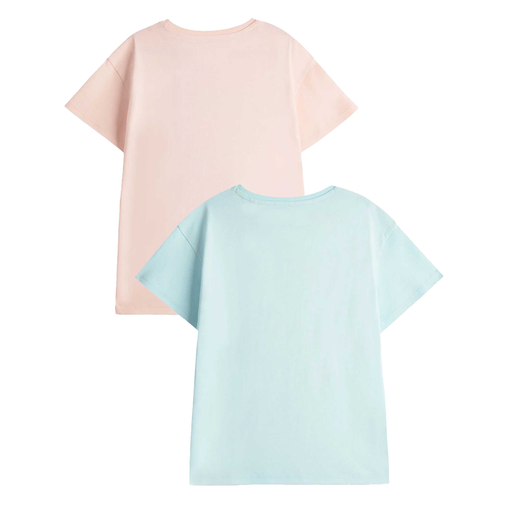 Pink-Blue - Back - Lilo & Stitch Girls Stitch & Angel Short-Sleeved T-Shirt (Pack of 2)
