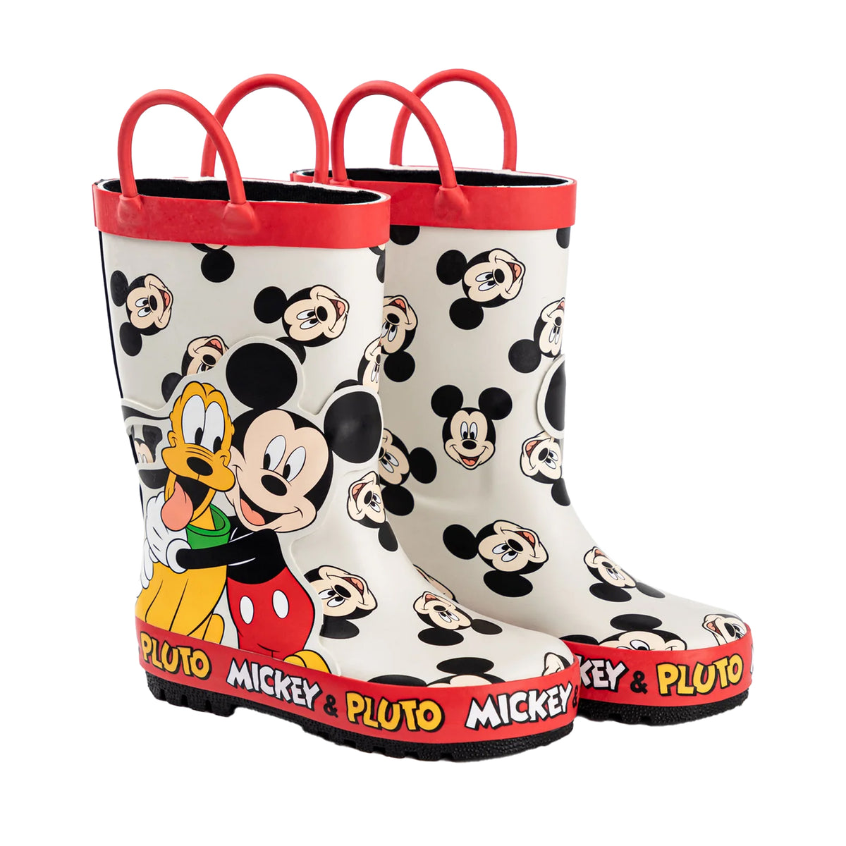 Multicoloured - Side - Disney Boys Mickey & Pluto Wellington Boots