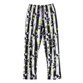 Black-White - Back - Beetlejuice Womens-Ladies Logo Short-Sleeved Long Pyjama Set