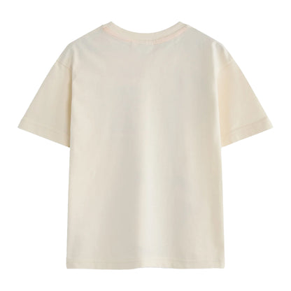 Beige - Back - Superworm Childrens-Kids Hip Hip Hooray Short-Sleeved T-Shirt
