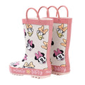 Pink - Back - Disney Girls Minnie Mouse & Daisy Wellington Boots