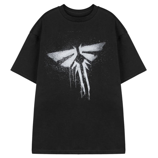 Black - Front - The Last Of Us Mens Firefly Logo Short-Sleeved T-Shirt