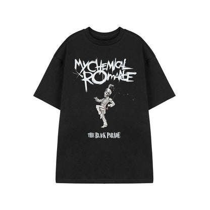 Black - Front - My Chemical Romance Unisex Adult Marching Band Short-Sleeved T-Shirt
