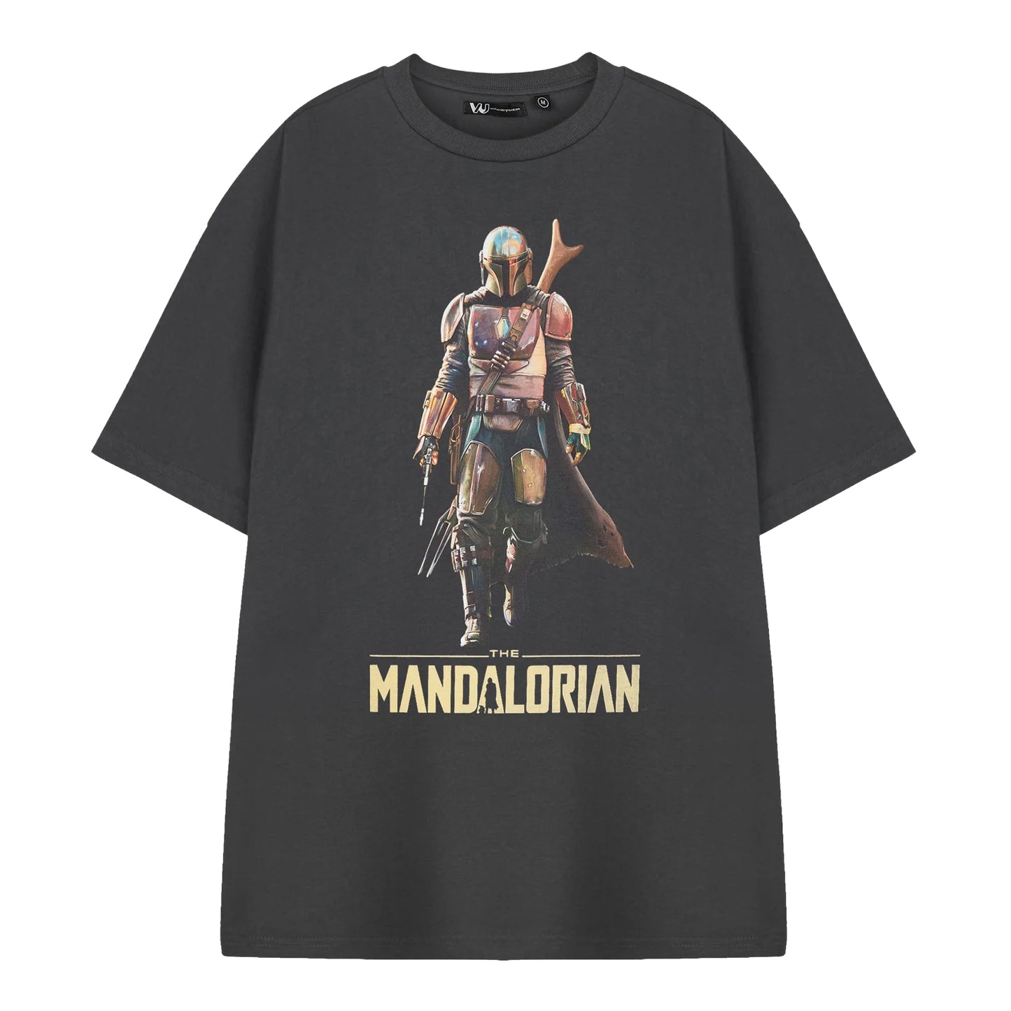Grey - Front - Star Wars The Mandalorian Mens Short-Sleeved T-Shirt