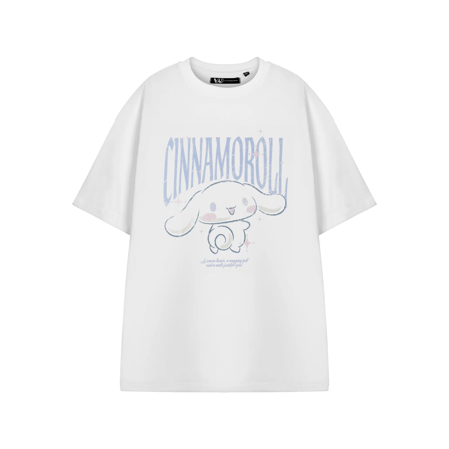 White - Front - Hello Kitty Womens-Ladies Cinnamoroll Short-Sleeved T-Shirt