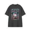 Grey - Front - Hello Kitty Womens-Ladies World Tour Short-Sleeved T-Shirt