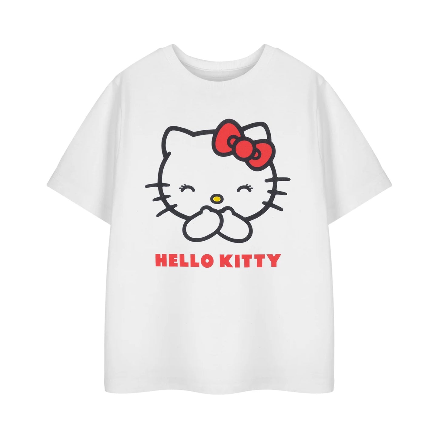 White - Front - Hello Kitty Girls Classic Short-Sleeved T-Shirt