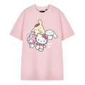 Pink - Front - Hello Kitty & Friends Womens-Ladies Sanrio Short-Sleeved T-Shirt