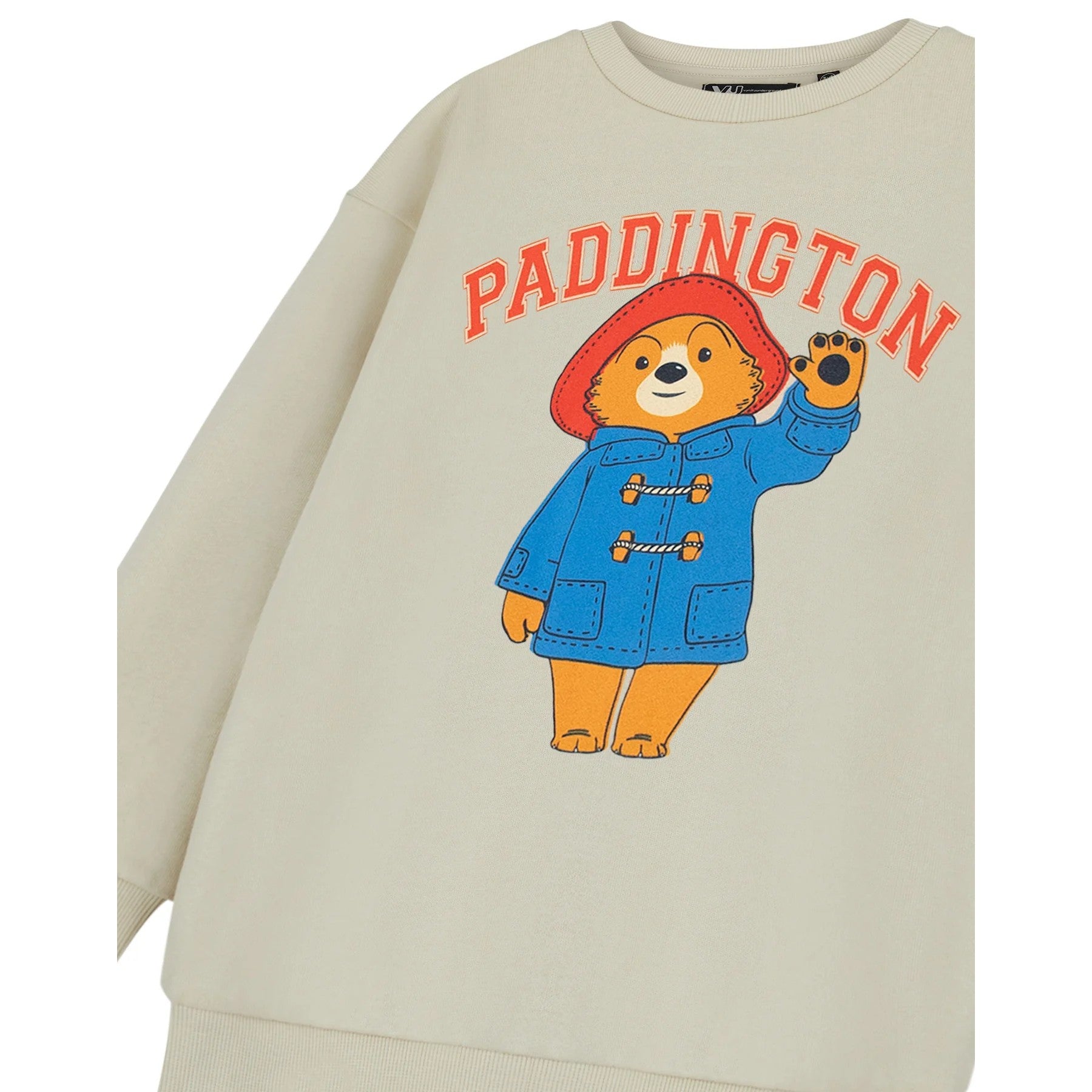 Beige - Side - Paddington Bear Childrens-Kids Short-Sleeved T-Shirt