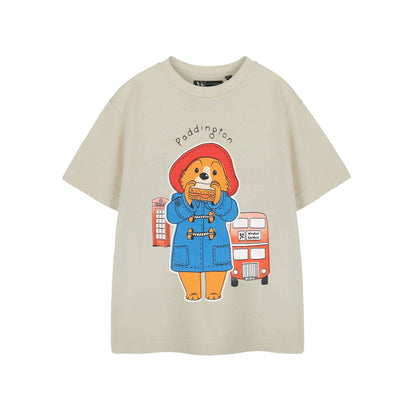 Beige - Lifestyle - Paddington Bear Childrens-Kids Short-Sleeved T-Shirt