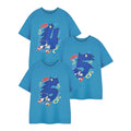 Blue - Back - Sonic The Hedgehog Boys I Am 4 Short-Sleeved Birthday T-Shirt