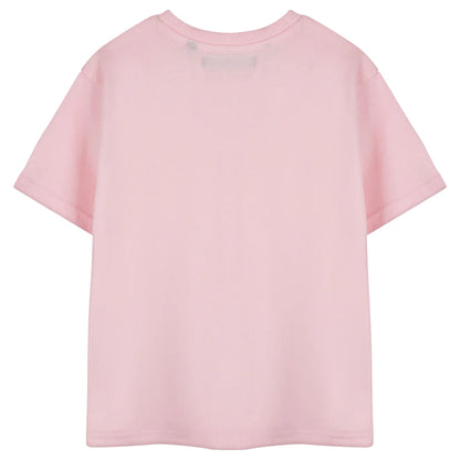 Pink - Back - Lilo & Stitch Girls Angel Short-Sleeved T-Shirt
