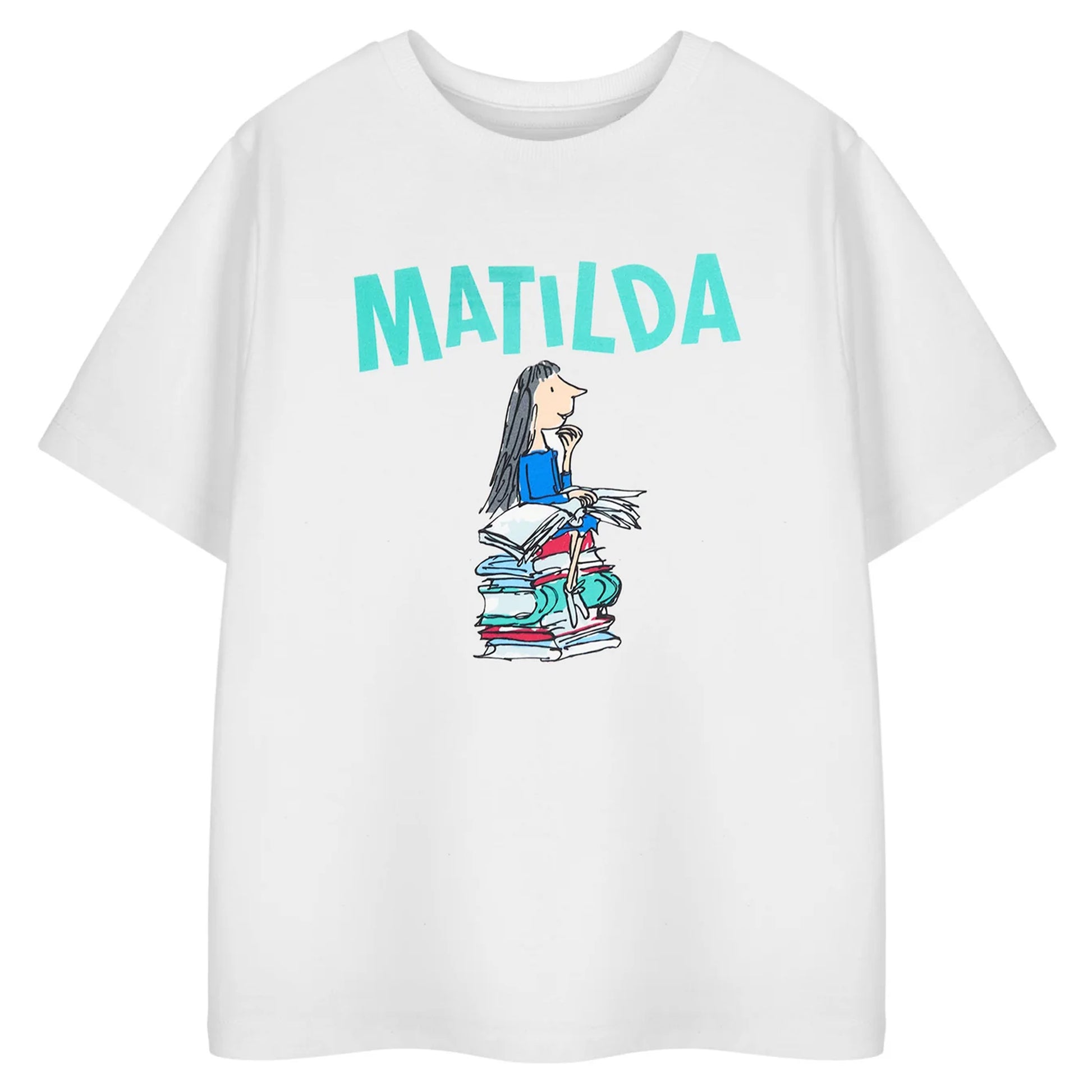 White - Front - Matilda Childrens-Kids Short-Sleeved T-Shirt