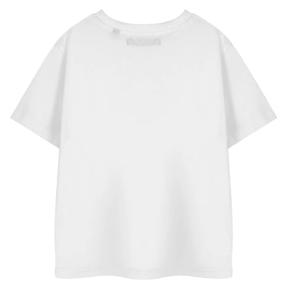 White - Back - Hello Kitty Girls Kuromi Heart T-Shirt