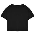 Black - Back - Coca-Cola Womens-Ladies Short-Sleeved Crop T-Shirt