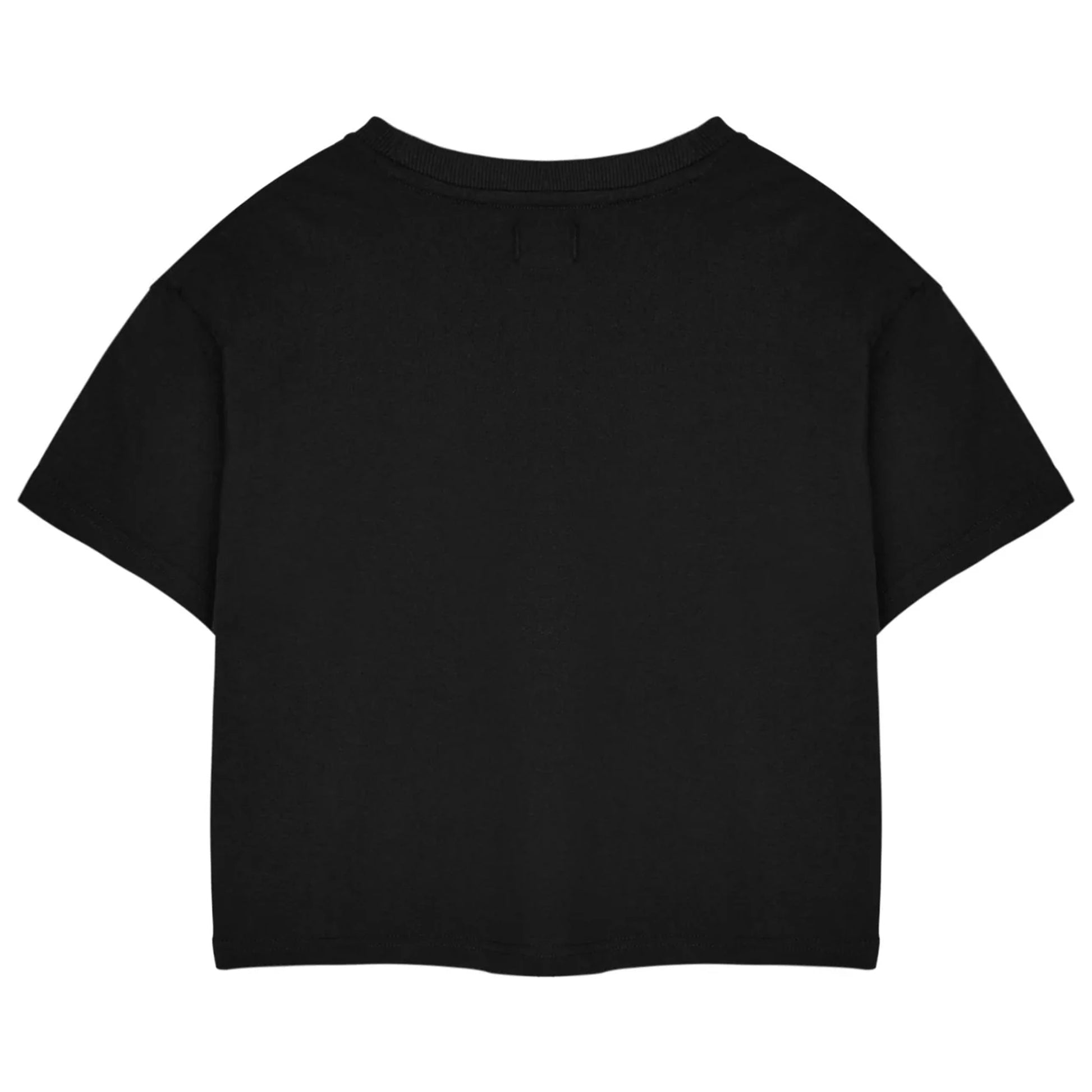 Black - Back - Coca-Cola Womens-Ladies Short-Sleeved Crop T-Shirt