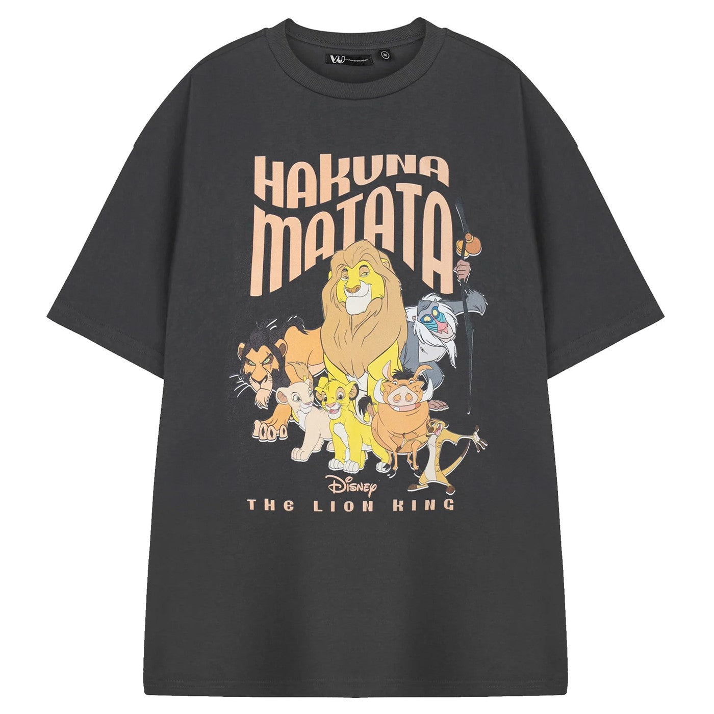 Grey - Front - The Lion King Womens-Ladies Hakuna Matata Short-Sleeved T-Shirt