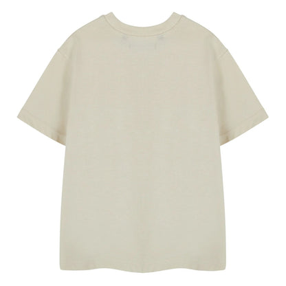 Beige - Back - Minecraft Boys Survival Mode Short-Sleeved T-Shirt