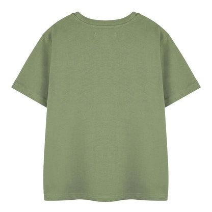 Green - Back - Minecraft Boys Boom Cotton T-Shirt