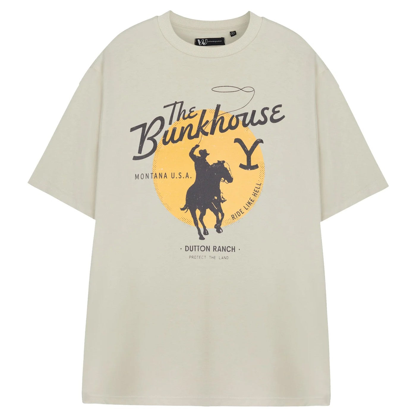 Beige - Front - Yellowstone Mens The Bunkhouse Short-Sleeved T-Shirt